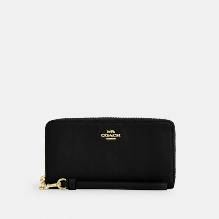 Coach Long Zip Around Wallet With Quilting - Preorder