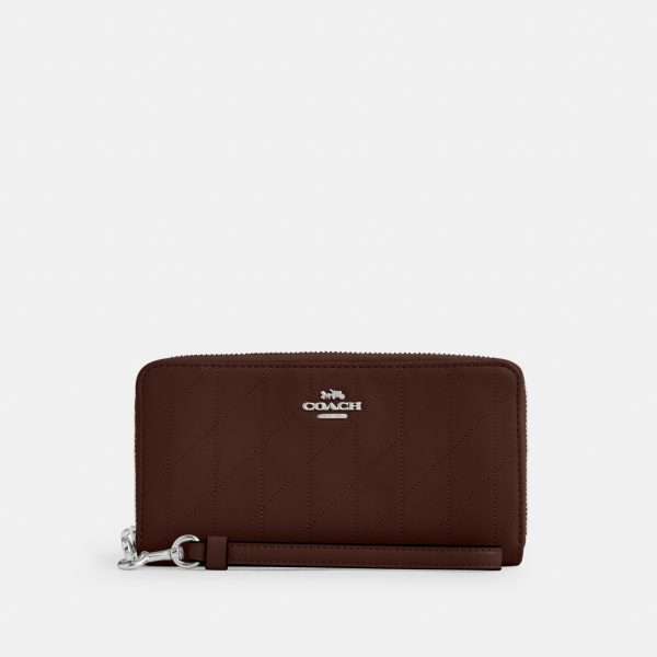 Coach Long Zip Around Wallet With Quilting - Preorder