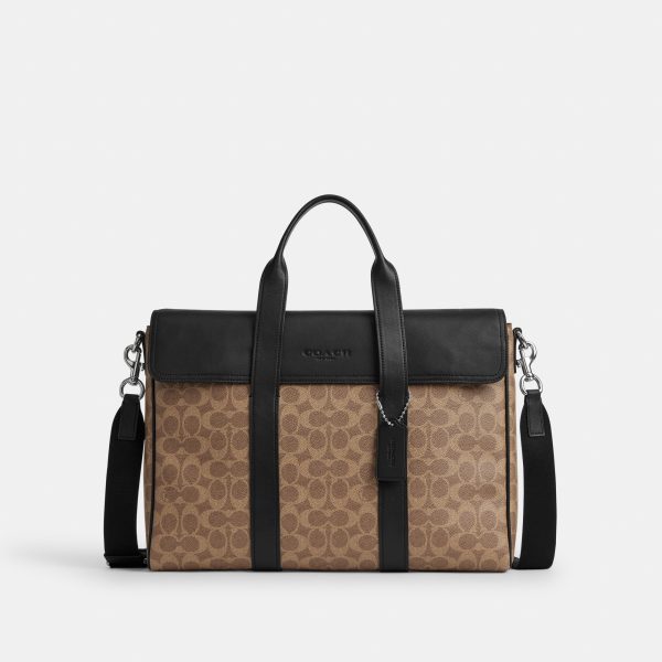 Coach Sullivan Portfolio Brief In Signature Canvas - Preorder