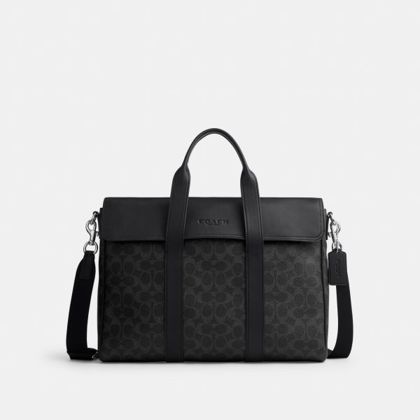 Coach Sullivan Portfolio Brief In Signature Canvas - Preorder