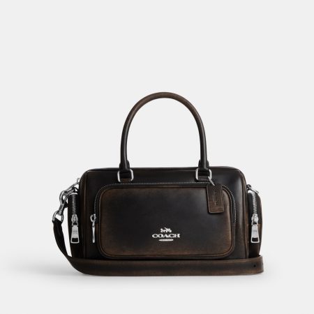 Coach Rowan Satchel Bag With Pockets In Loved Leather - Preorder