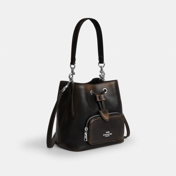 Coach Rowan Bucket Bag With Pocket In Loved Leather - Preorder