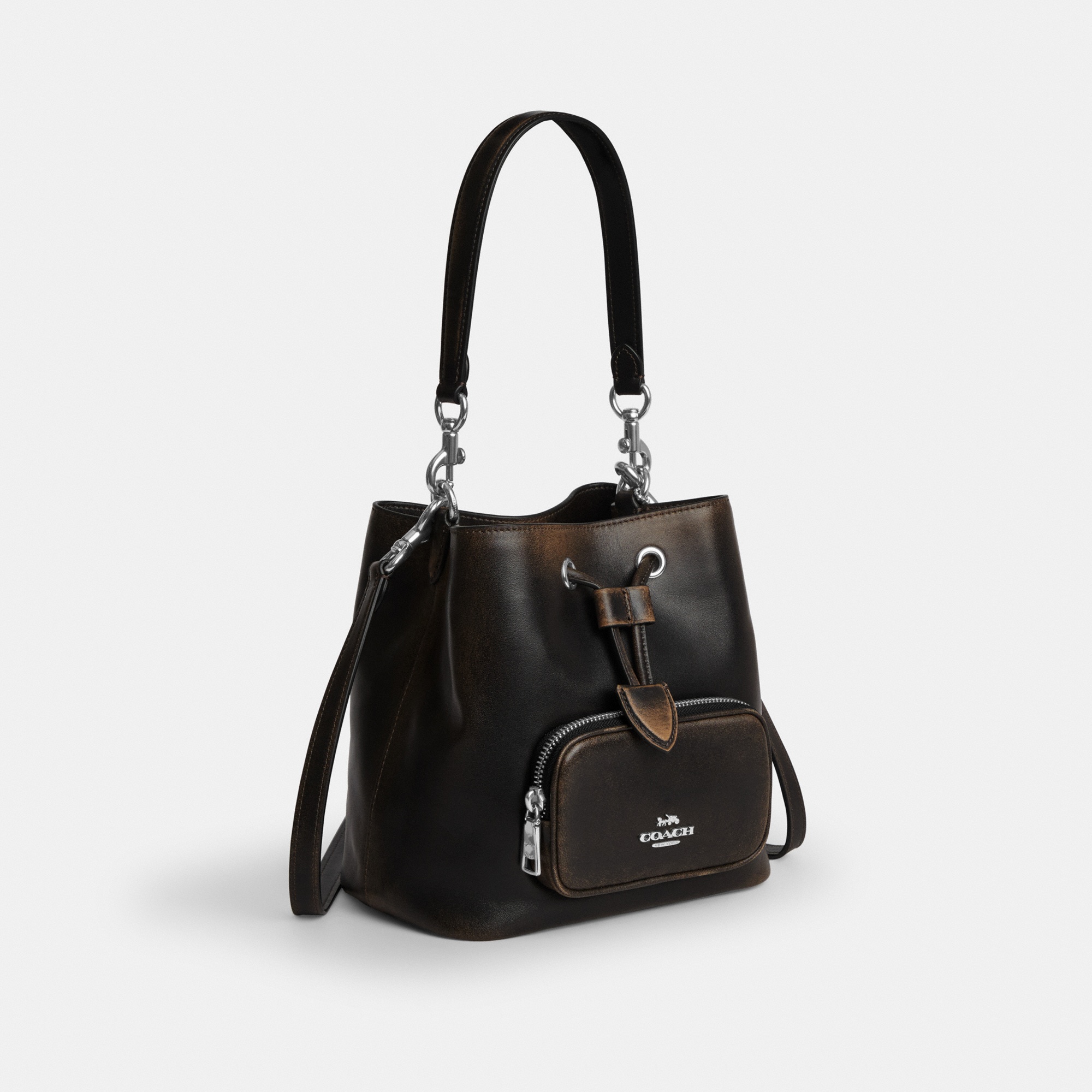 Coach Rowan Bucket Bag With Pocket In Loved Leather - Preorder - Image 2