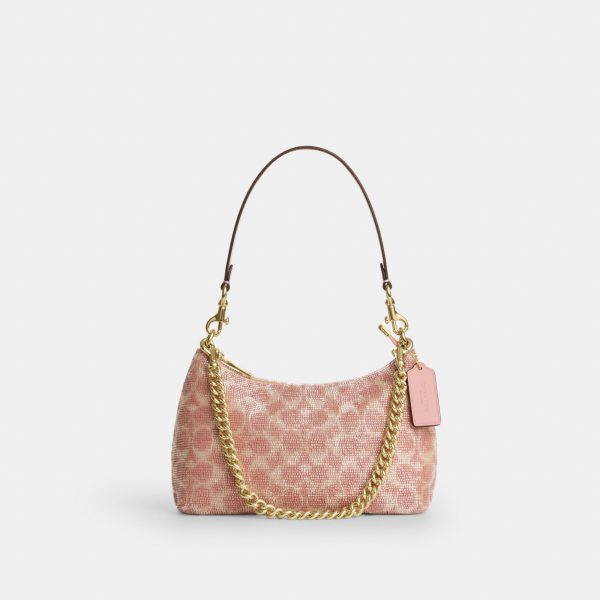 Coach Teri Shoulder Bag In Signature Beaded Satin - Preorder