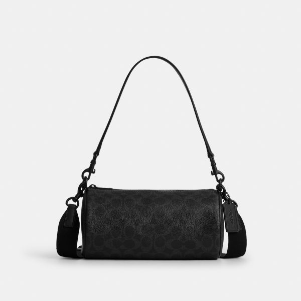 Coach Andre Barrel Bag 24 In Signature Canvas - Preorder