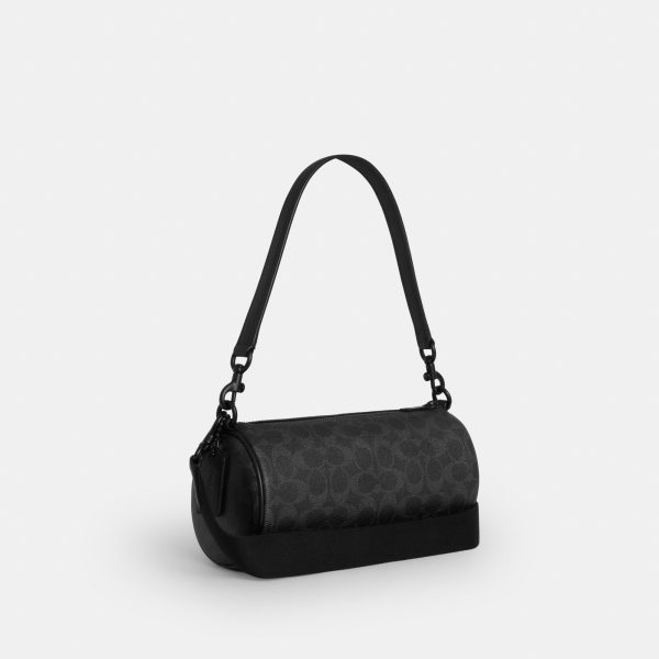 Coach Andre Barrel Bag 24 In Signature Canvas - Preorder
