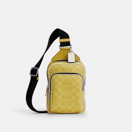 Coach Racer Sling Pack In Signature Canvas - Preorder