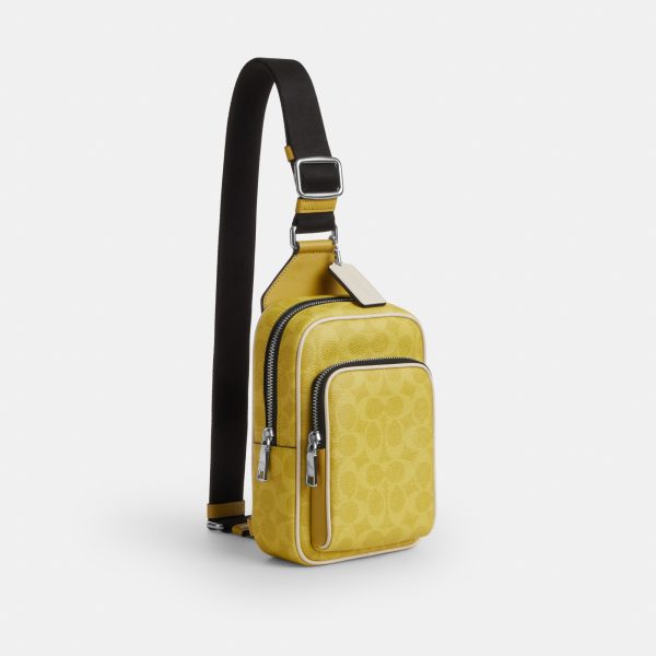 Coach Racer Sling Pack In Signature Canvas - Preorder