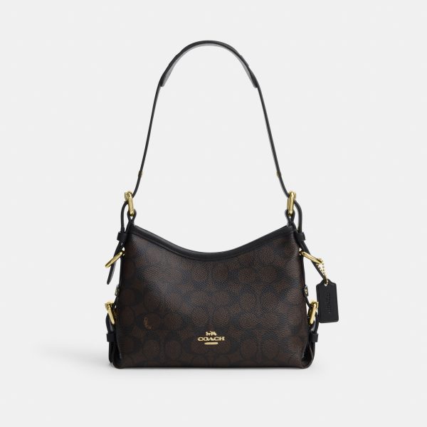 Coach Laurel Shoulder Bag 22 With Buckles In Signature Canvas - Preorder