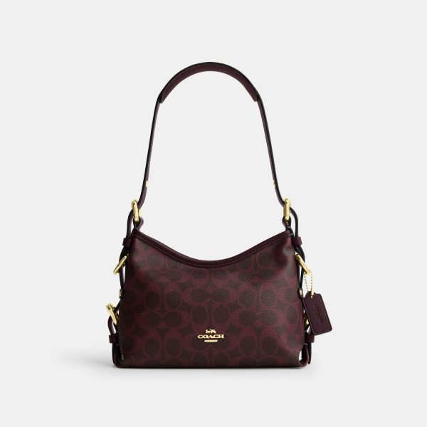 Coach Laurel Shoulder Bag 22 With Buckles In Signature Canvas - Preorder