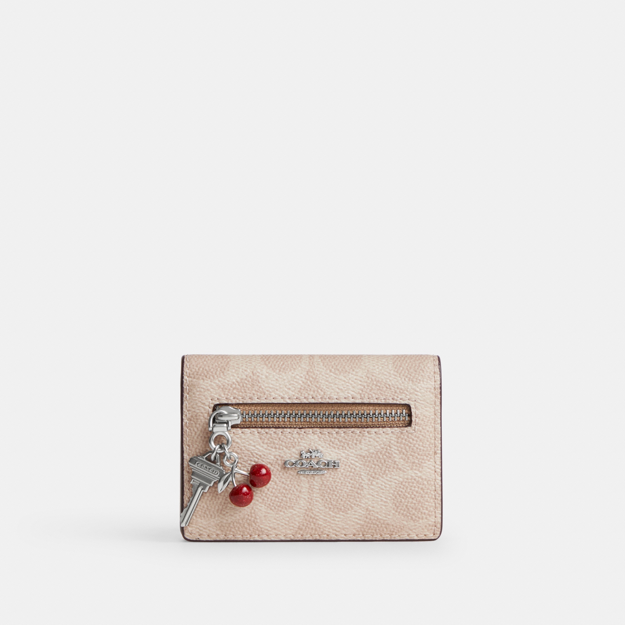 Coach Card Case With Charms In Signature Canvas - Preorder - Image 2
