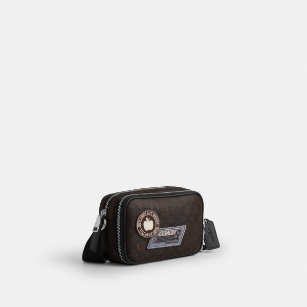 Coach Colton Crossbody Bag 19 In Signature Canvas with Patches - Preorder