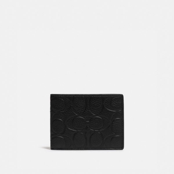 Coach Slim Billfold Wallet In Signature Leather - Preorder