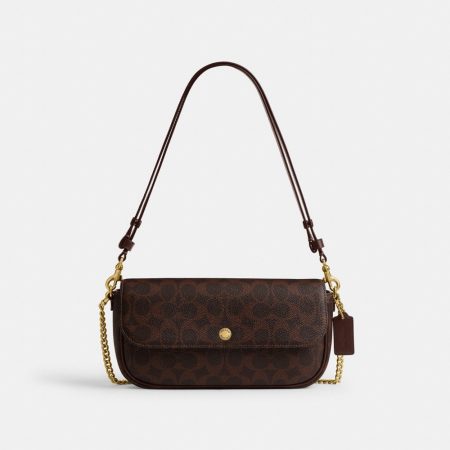 Coach Brook Flap Chain Bag In Signature Canvas - Preorder