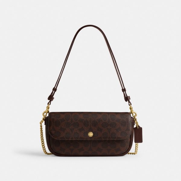 Coach Brook Flap Chain Bag In Signature Canvas - Preorder