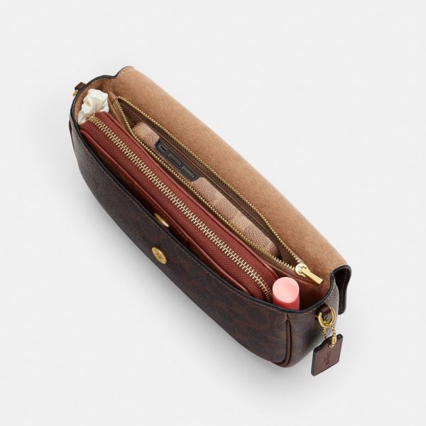 Coach Brook Flap Chain Bag In Signature Canvas - Preorder