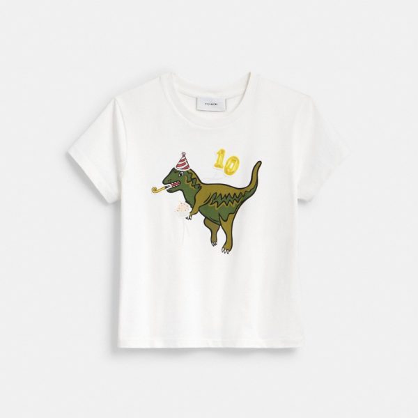Coach Outlet Rexy 10th Birthday 90s Fit T-Shirt In Organic Cotton - Preorder