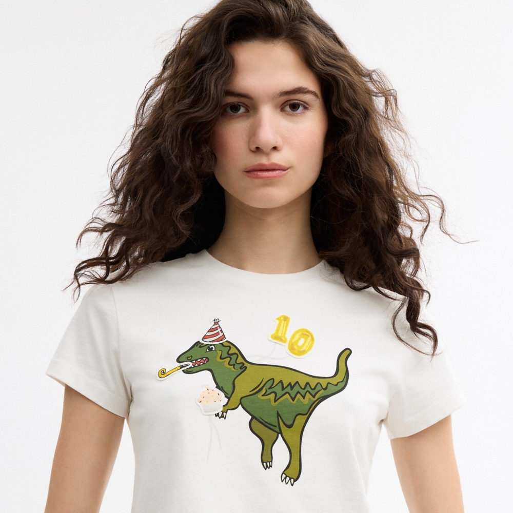 Coach Outlet Rexy 10th Birthday 90s Fit T-Shirt In Organic Cotton - Preorder