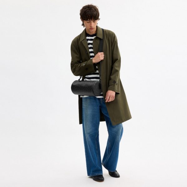 Coach Outlet Andre Barrel Bag 30 In Signature Canvas - Preorder