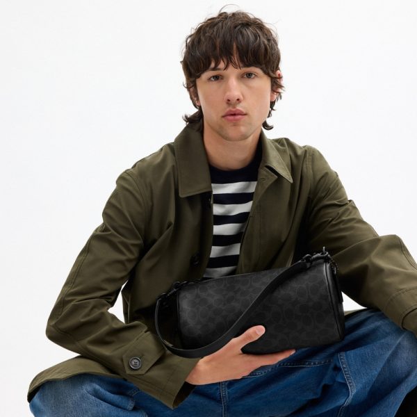 Coach Outlet Andre Barrel Bag 30 In Signature Canvas - Preorder