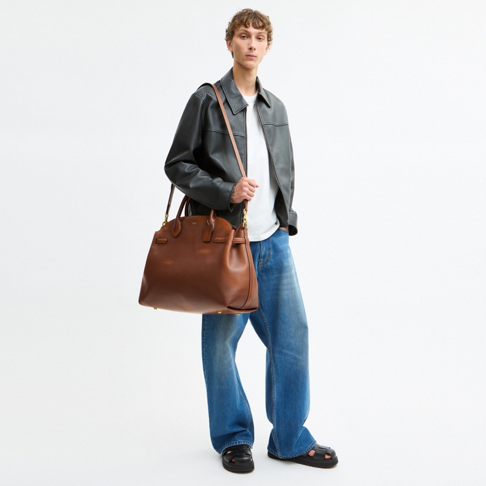 Coach Soft Empire Carryall Bag 48 In Loved Leather - Preorder