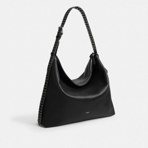 Coach Mott Messenger Bag In Loved Leather With Studs - Preorder