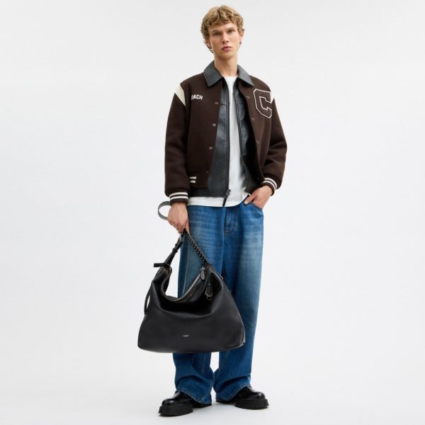 Coach Mott Messenger Bag In Loved Leather With Studs - Preorder