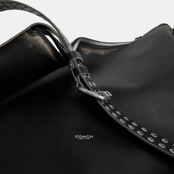Coach Mott Messenger Bag In Loved Leather With Studs - Preorder