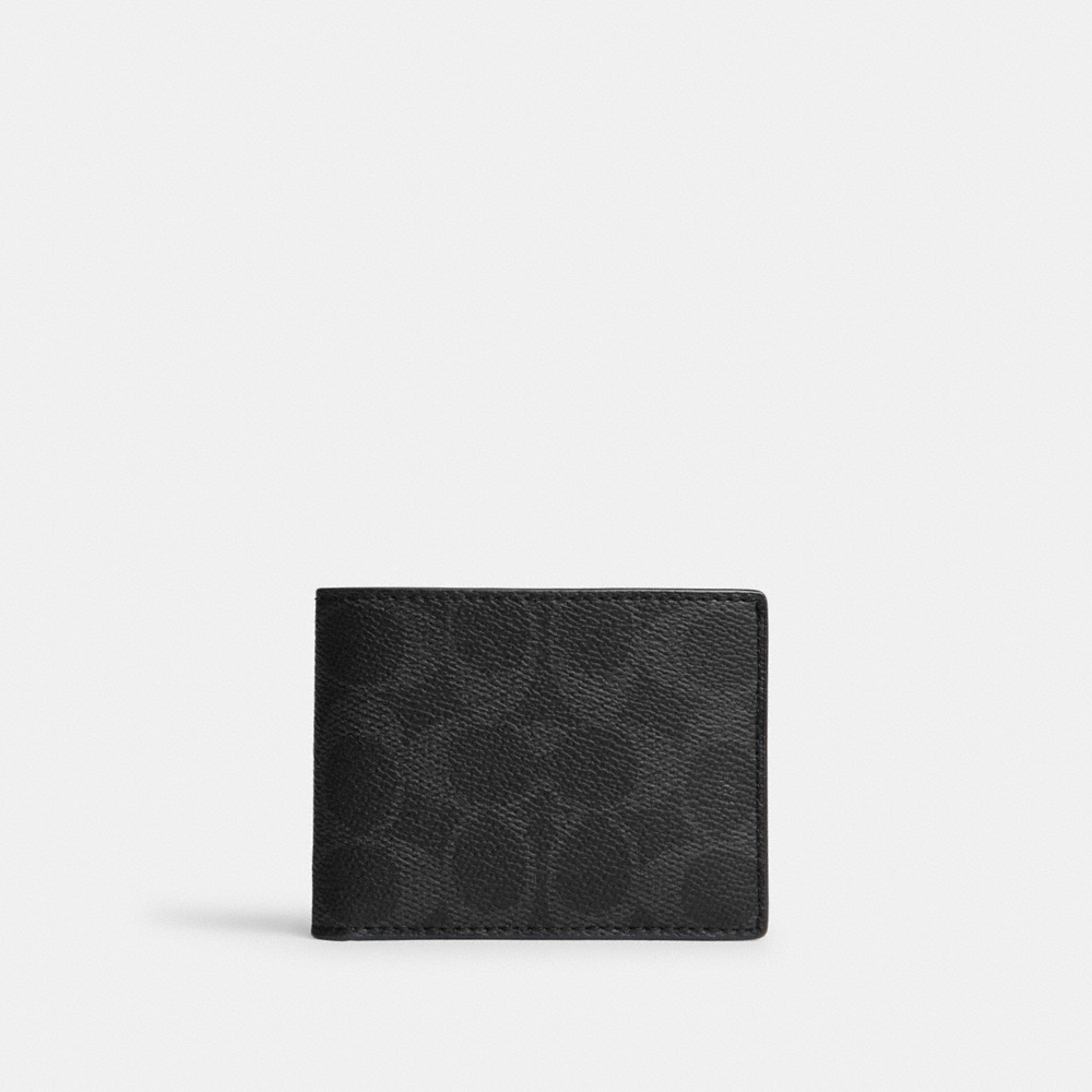 Coach Slim Billfold Wallet In Signature UpcraftedLeather - Preorder
