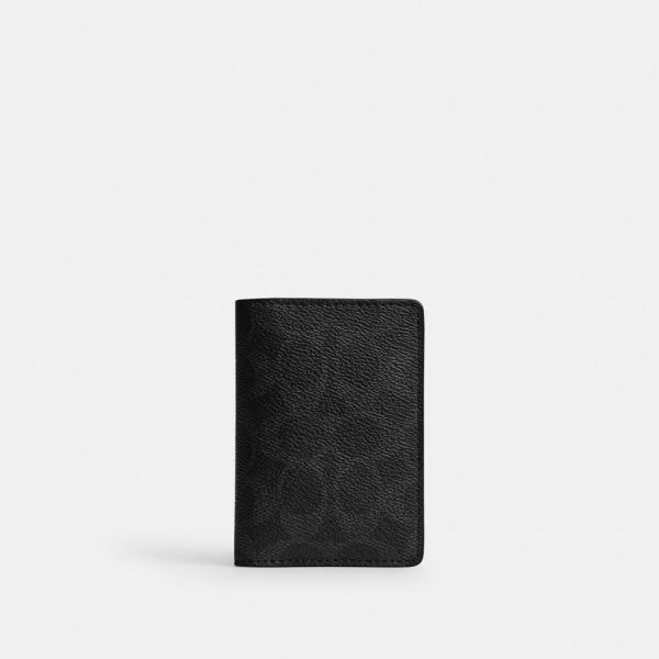 Coach Card Wallet In Signature Upcraftedleather - Preorder