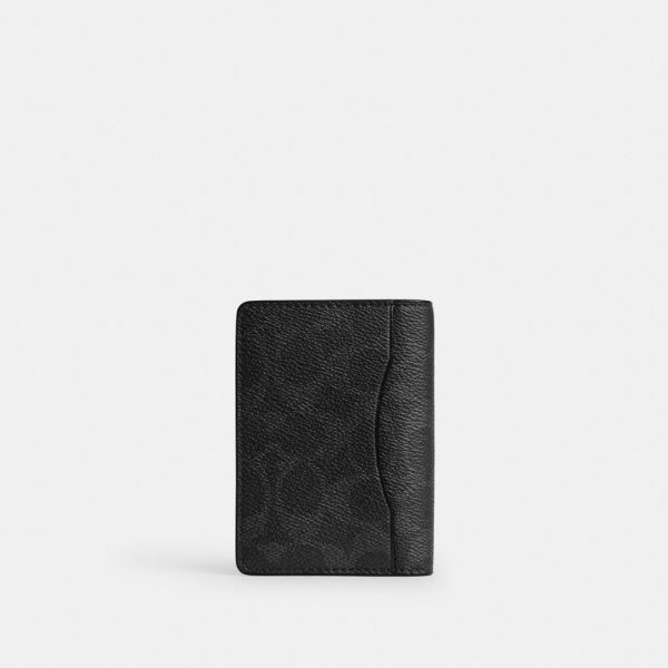 Coach Card Wallet In Signature Upcraftedleather - Preorder
