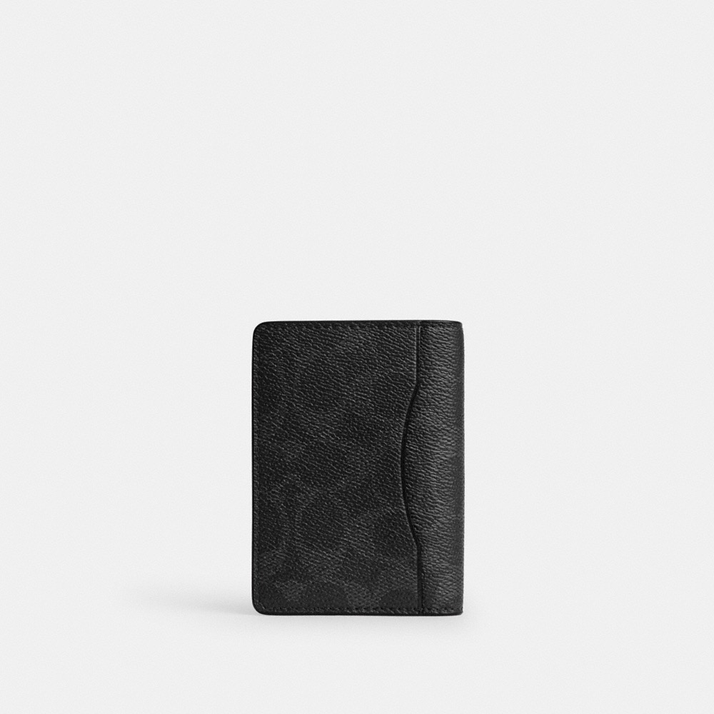 Coach Card Wallet In Signature Upcraftedleather - Preorder
