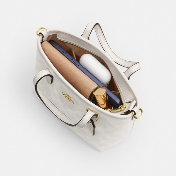 Coach Outlet City Mini Tote Bag In Signature Canvas - Preorder