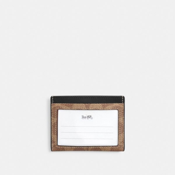 Coach Outlet Slim ID Card Case In Signature Canvas - Preorder
