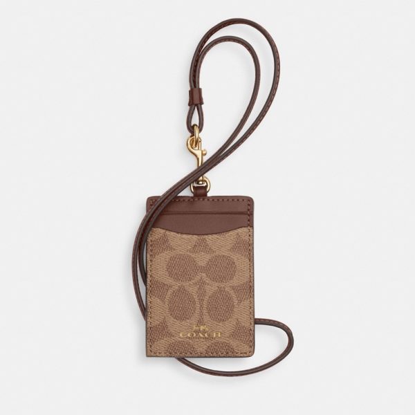 Coach Outlet ID Lanyard In Signaure Canvas - Preorder