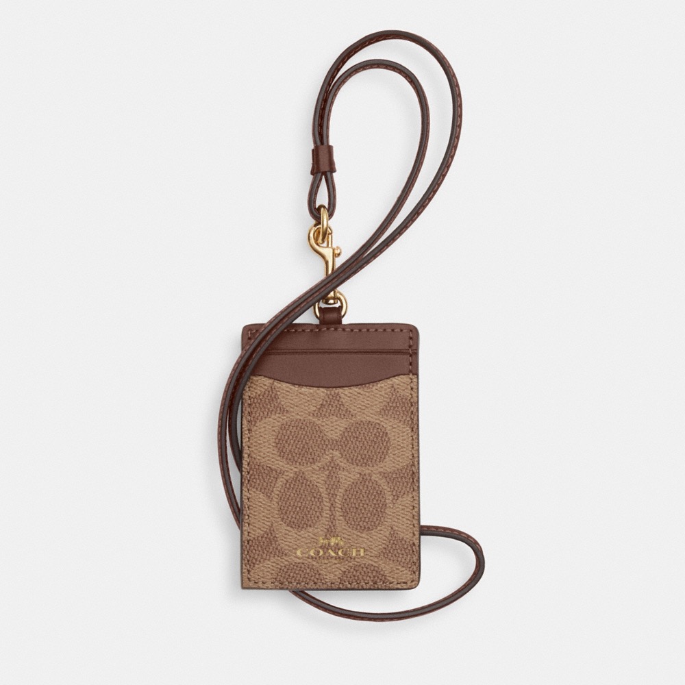 Coach Outlet ID Lanyard In Signaure Canvas - Preorder