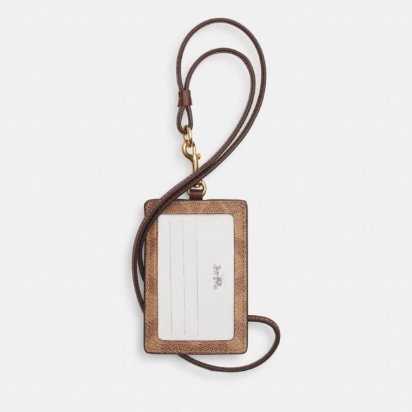 Coach Outlet ID Lanyard In Signaure Canvas - Preorder