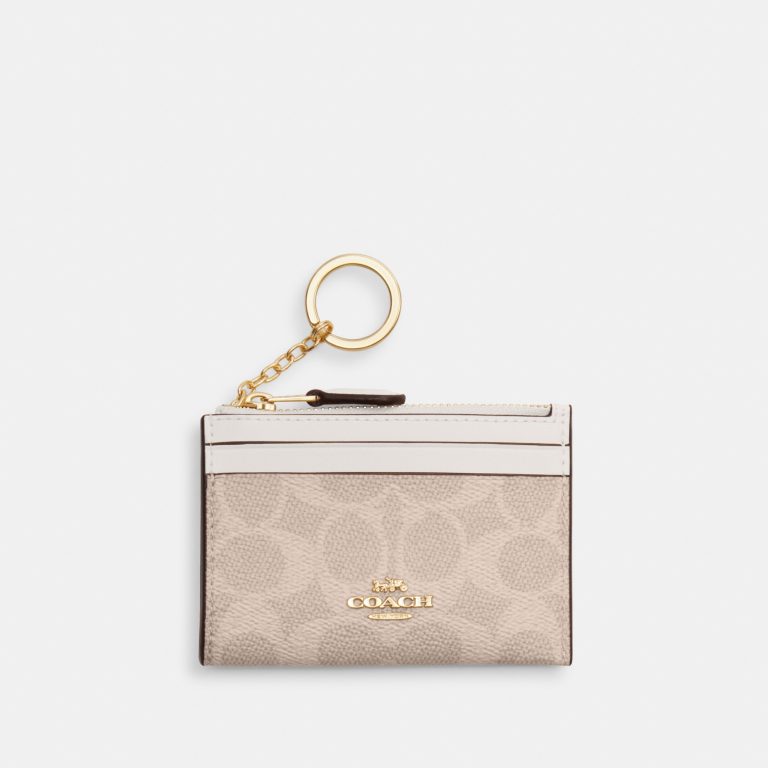 Coach Mini Skinny Id Case In Signature Canvas - Preorder