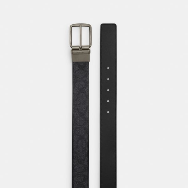 Coach Boxed Card Case And Belt Set In Signature Canvas