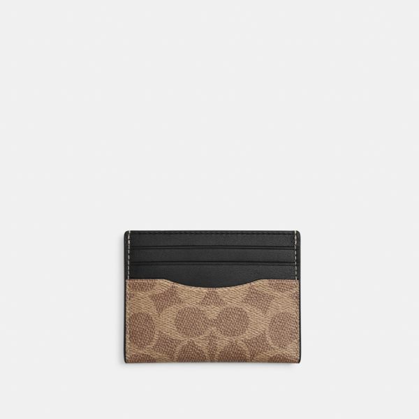 Coach Slim Id Card Case In Signature Canvas - Preorder