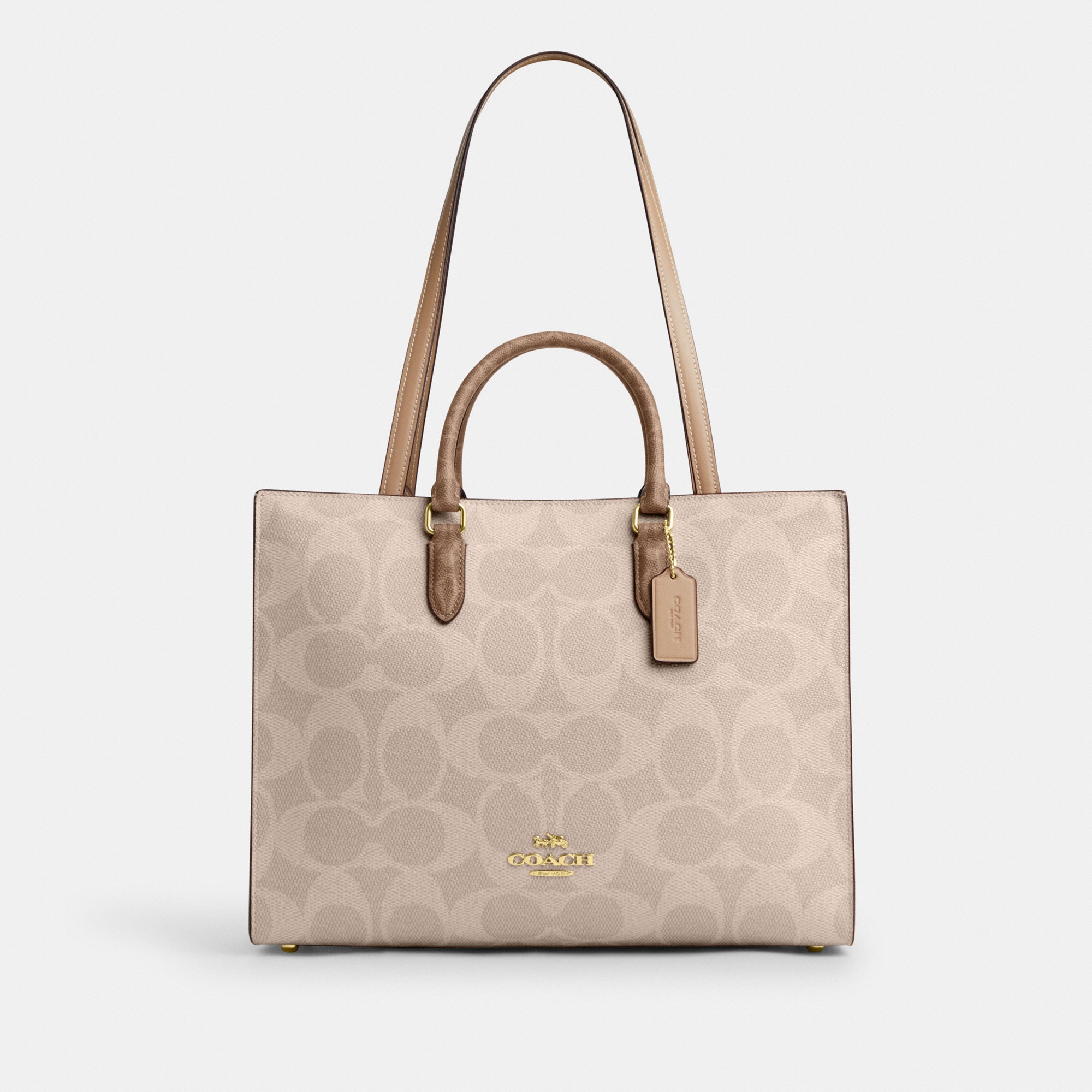 Coach Maggie Tote Bag In Blocked Signature Canvas - Preorder