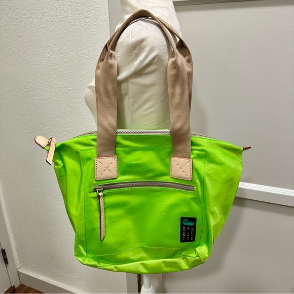 Dooney & Bourke Nylon Front Zip Tote Neon Green BBLPT2543NNVC 2026