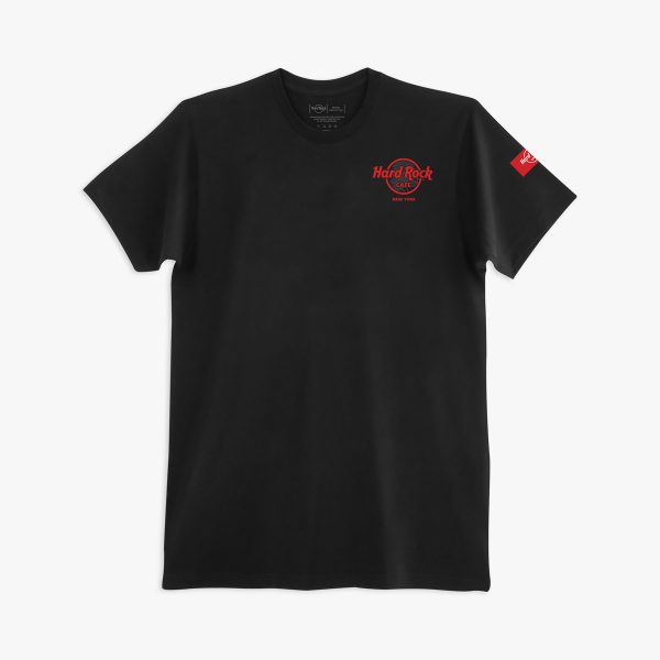 Hard Rock Cafe Manhattan Map Tee in Black New York - Preorder