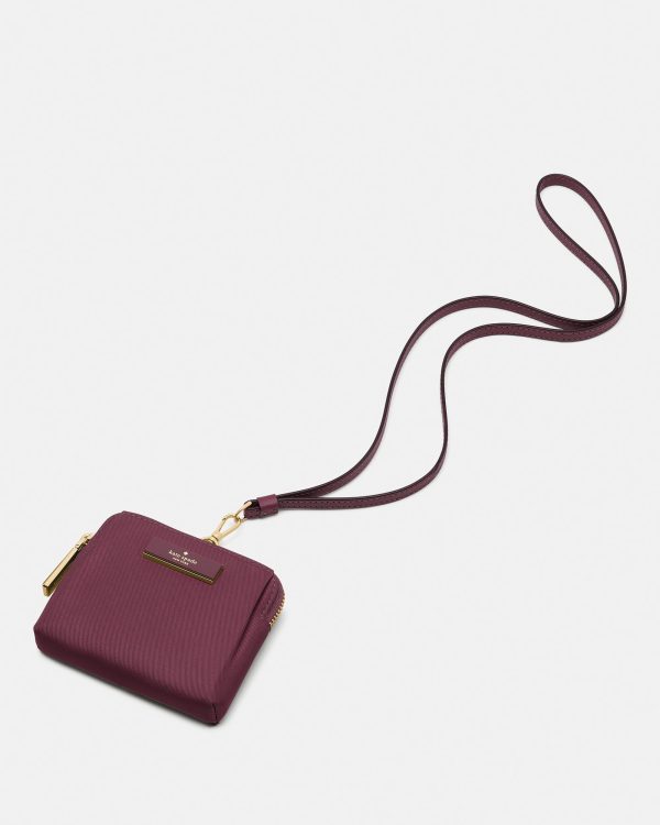 Kate Spade Outlet Carter Nylon Card Case Lanyard - Preorder