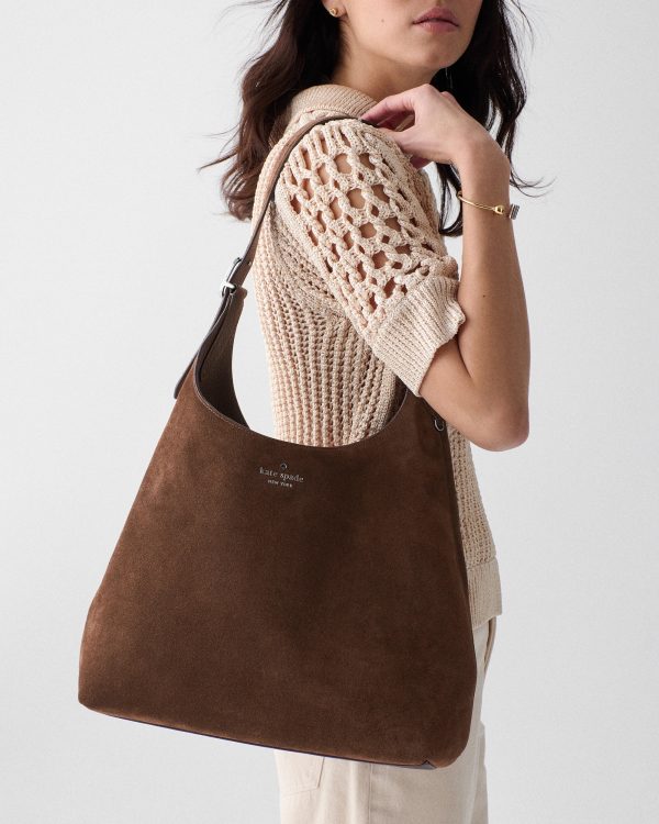 Kate Spade Outlet 454 Suede Large Shoulder Bag - Preorder