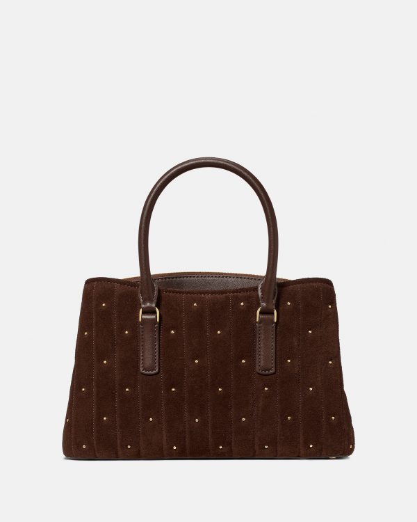 Kate Spade Outlet Thompson Street Quilted Suede Small Satchel Bag - Preorder