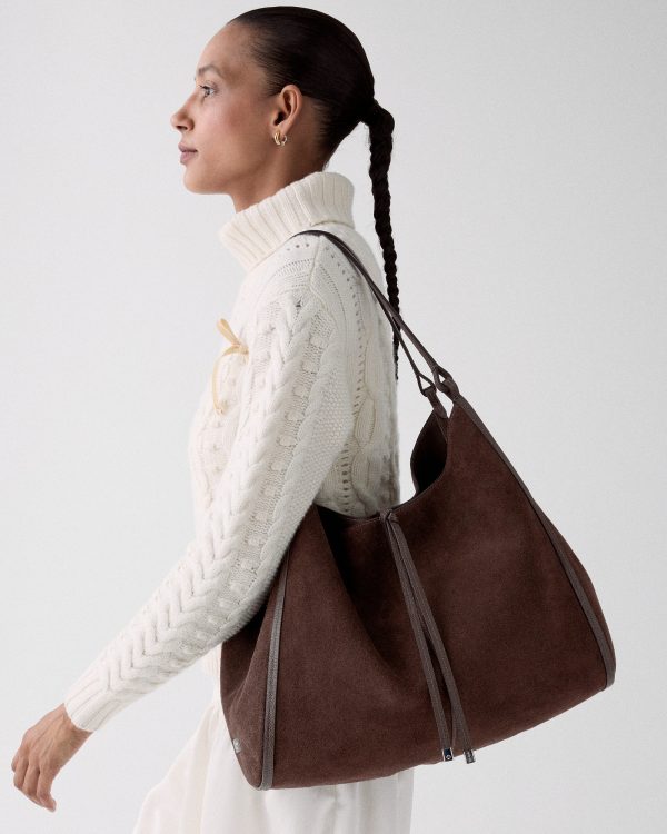 Kate Spade Outlet Reese Suede Large Shoulder Bag - Preorder