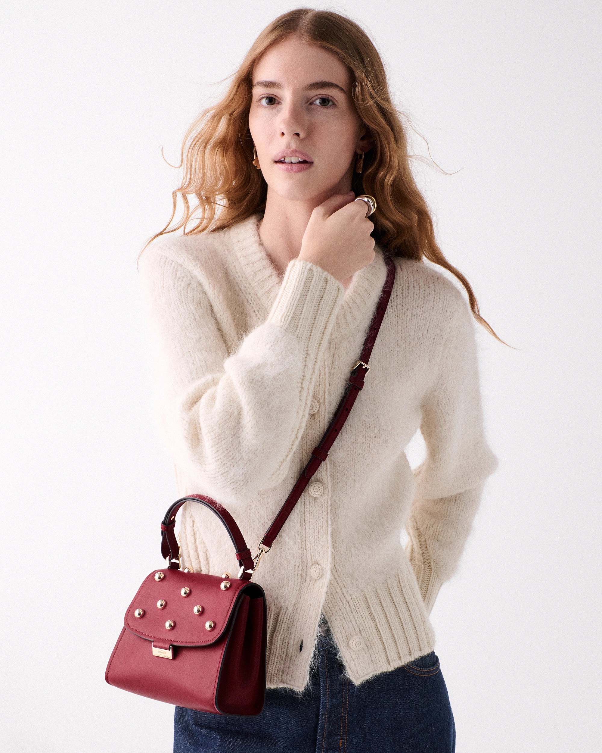 Kate Spade Outlet Riley Studded Small Top Handle Bag - Preorder - Image 2