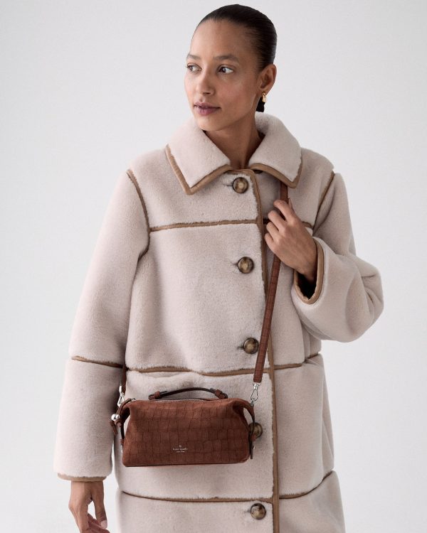 Kate Spade Billie Suede Croc Crossbody Bag - Preorder