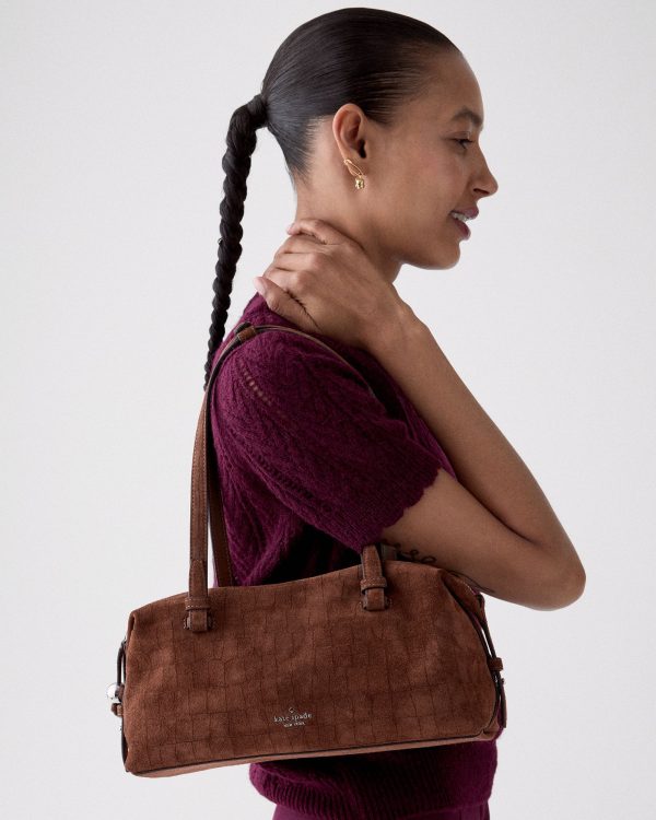 Kate Spade Billie Suede Croc Shoulder Bag - Preorder